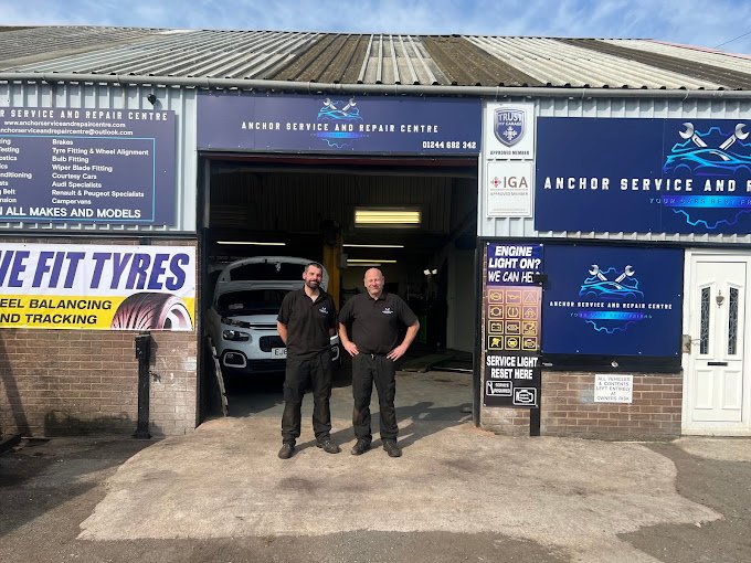 Father and son team opens new garage in Chester 5 Anchor Servicing and Repairs Centre garage wire