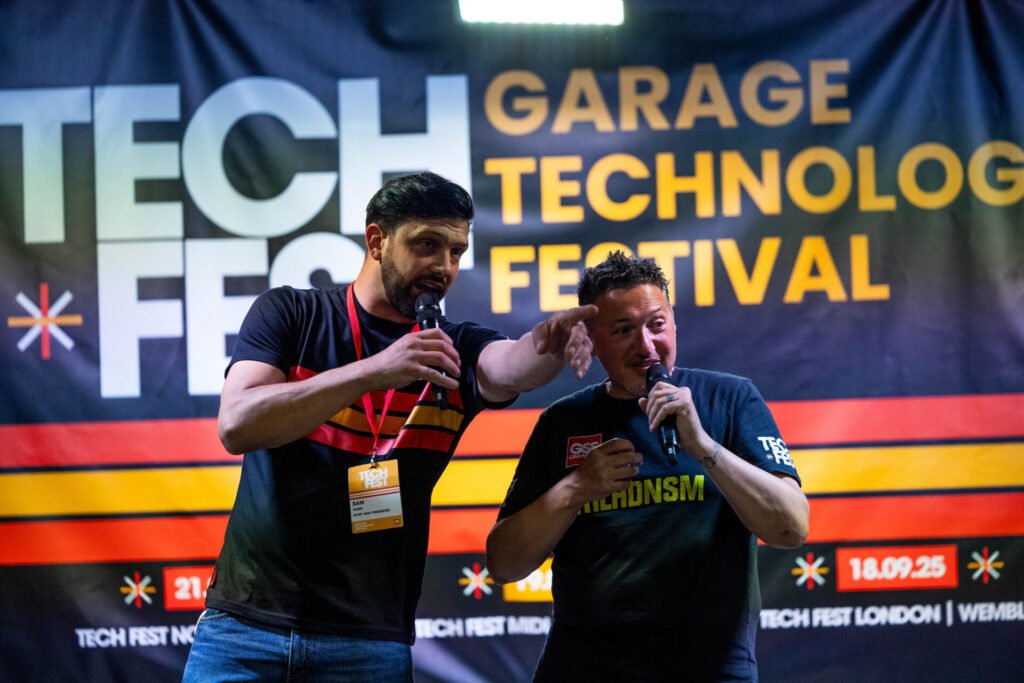 GSF Car Parts concludes ‘exceptional’ first TechFest of 2025 2 Event presenters Sam Hard and Ciro Ciampi on the TechFest main stage 2