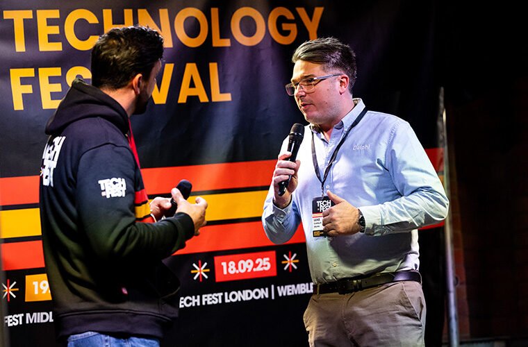 TechFest London set to be biggest yet as garage technology festival hits Wembley 3 Luke Garratt Delphi on stage at TechFest North garage wire