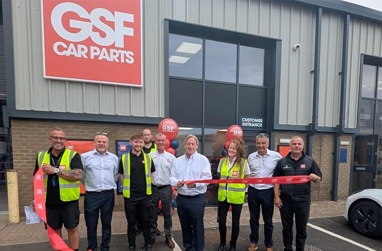 GSF opens its first satellite branch in Morpeth to boost coverage in North East 6 Steve Horne CEO cutting ribbon on GSF Morpeth garage wire