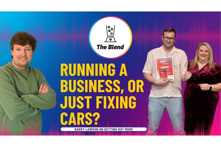 The Blend Podcast YouTube cover garage wire