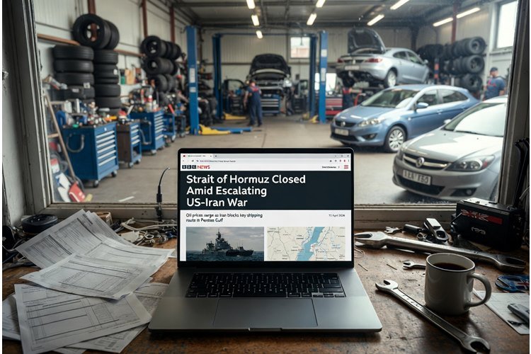 US Iran War Strait of Hormuz Grok AI garage wire